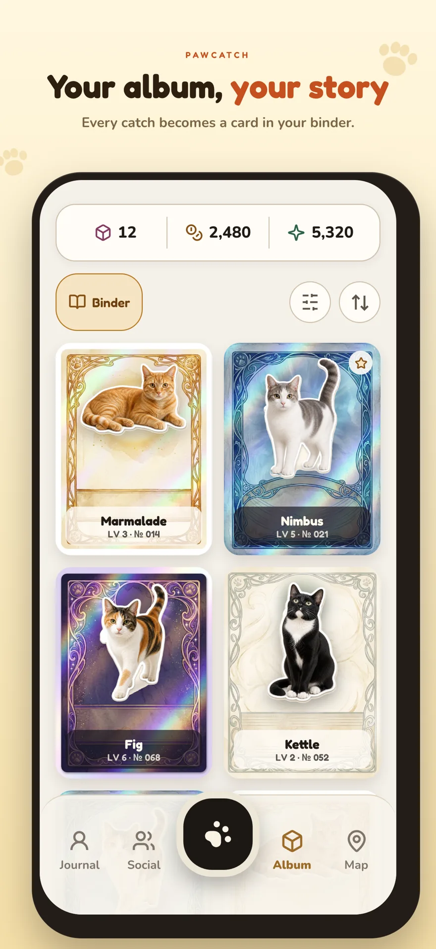 Screenshot: Your album, your story